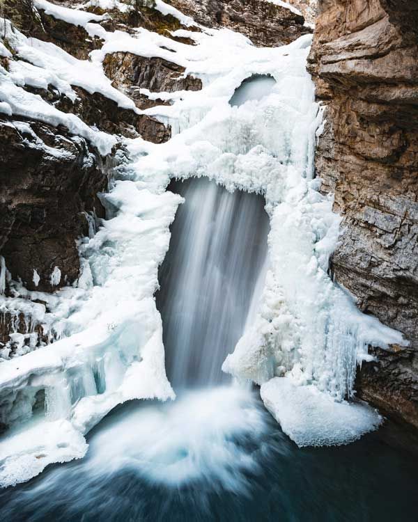 Frozen Waterfall near Canmore, Alberta